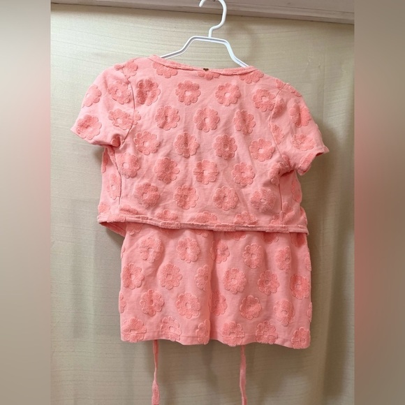 ⚫️ BOGO Pink Floral Women's two piece loungewear sleepwear size xs - Picture 5 of 7